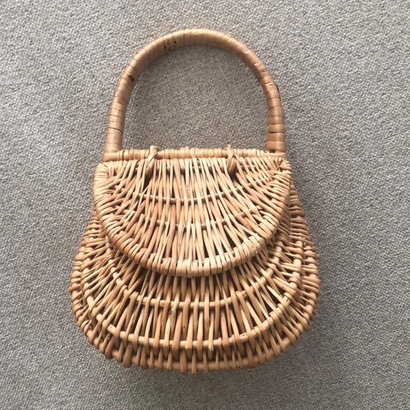 Reformation Handbags - Reformation straw basket bag French bag